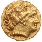 Celtic. Northwest Gaul. Gold 1/4 Stater (1.98 g), 3rd-early 2nd century BC Nearl