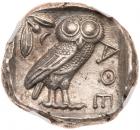 Attica, Athens. Circa 454-404 BC. Silver Tetradrachm (17.18g) - 2