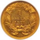 1871 $1 Gold Indian PCGS MS61 - 2