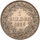 German States: Bavaria. Gulden, 1866 Unc - 2