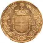 Italy. 20 Lire, 1891-R NGC MS63 NGC MS63 - 2