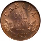 Canada. Cent, 1920 NGC MS65 RD - 2