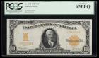 1907, $10 Gold Certificate. PCGS Gem New 65PPQ