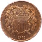 1873 2C. Open 3 PCGS PF64 RB