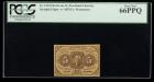 1862, 5c Fractional Currency. First Issue, straight edges, with ABCO monogram. P