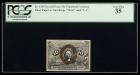 1863, 10c Fractional Currency. Second Issue, with surcharge 18-63 and T-1. PCGS