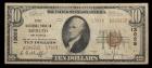 1929, $10 National Bank Note Fine