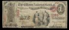 Original Series, $1 National Bank Note Very Good