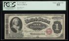 1886, $1 Silver Certificate. PCGS Choice About New 55