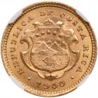 Costa Rica. 2 Colones, 1900 NGC MS66 - 2