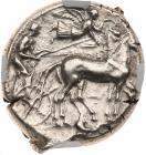 Sicily, Syracuse. Second Democracy 440-420 BC. Silver Tetradrachm (17.22g)