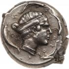 Sicily, Syracuse. Second Democracy 440-420 BC. Silver Tetradrachm (17.22g) - 2