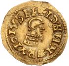 Visigoths. Erwig, 680-687. Gold Tremissis (1.39g) Choice VF