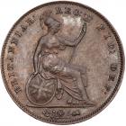 Great Britain. Penny, 1856 NGC AU50 BR - 2