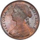 Great Britain. Penny, 1860 NGC MS65 RB