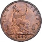 Great Britain. Penny, 1860 NGC MS65 RB - 2