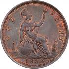 Great Britain. Penny, 1863 NGC MS65 BR - 2