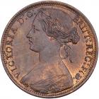 Great Britain. Penny, 1873 NGC MS64 RB