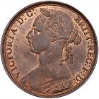 Great Britain. Penny, 1890 NGC MS64 RB