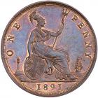 Great Britain. Penny, 1891 NGC MS64 RB - 2