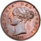 Great Britain. Halfpenny, 1858/6 NGC MS63 RB