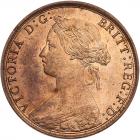 Great Britain. Halfpenny, 1862 NGC MS64 RB