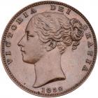 Great Britain. Farthing, 1852 NGC MS63 BR