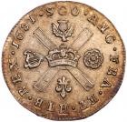 Scotland. One sixteenth dollar, 1681 NGC AU58 - 2