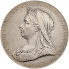 Great Britain. Diamond Jubilee medal struck in silver, 1897 NGC MS65