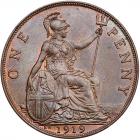 Great Britain. Penny, 1919-KN NGC MS63 BR - 2