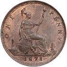 Great Britain. Penny, 1878 NGC MS63 RB NGC MS63 RB - 2