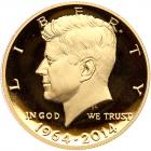 2014-W Kennedy 50th Anniversary Gold Half Dollar