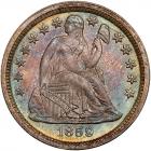 1859 Liberty Seated 10C PCGS MS66