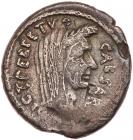 Julius Caesar. Silver Denarius (3.91g), 44 BC Very Good to Fine