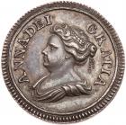 Great Britain. Farthing struck in Silver, 1713 NGC MS61