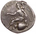 Bruttium, Terina. Silver Nomos (7.58 g), ca. 440-425 BC Choice VF - 2