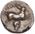 Sicily, Messana. Silver Tetradrachm (17.05 g), ca. 412-408 BC Choice VF - 2