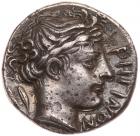 Bruttium, Rhegion. Silver Drachm (4.18 g), ca. 415/0-387 BC EF - 2