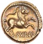 Britain, Trinovantes and Catuvellauni. Cunobelin. Gold Stater (5.35 g), ca. AD 1 - 2