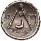 P. Sulpicius Galba. Silver Denarius (3.86 g), 69 BC EF - 2