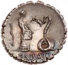 L. Roscius Fabatus. Silver Denarius (3.88 g), 59 BC Superb EF - 2