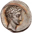 Octavian. Silver Denarius (3.66 g), 30-29 BC Choice VF