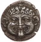 Macedonia, Neapolis. Silver Hemidrachm (1.68 g), ca. 424-350 BC EF