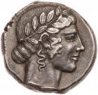 Sicily, Leontinoi. Silver Tetradrachm (17.17 g), ca. 460-450 BC Superb EF