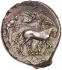 Sicily, Syracuse. Second Democracy. Silver Tetradrachm (17.10 g), 466-405 BC EF