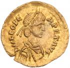 WITHDRAWN - Leo I, AD 457-474. Gold Tremissis (1.49g) Mint State Mint State