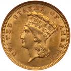 1854 $3 Gold NGC MS62