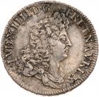 France. 1/2 Ecu Carambole, 1686-IL (Lille) Nearly EF