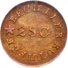 Christopher Bechtler, ONE DOLLAR CAROLINA, 28 gr., N reversed NGC MS62