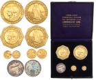 1915-S 5-Piece Panama-Pacific Commemorative Set with original box of issue